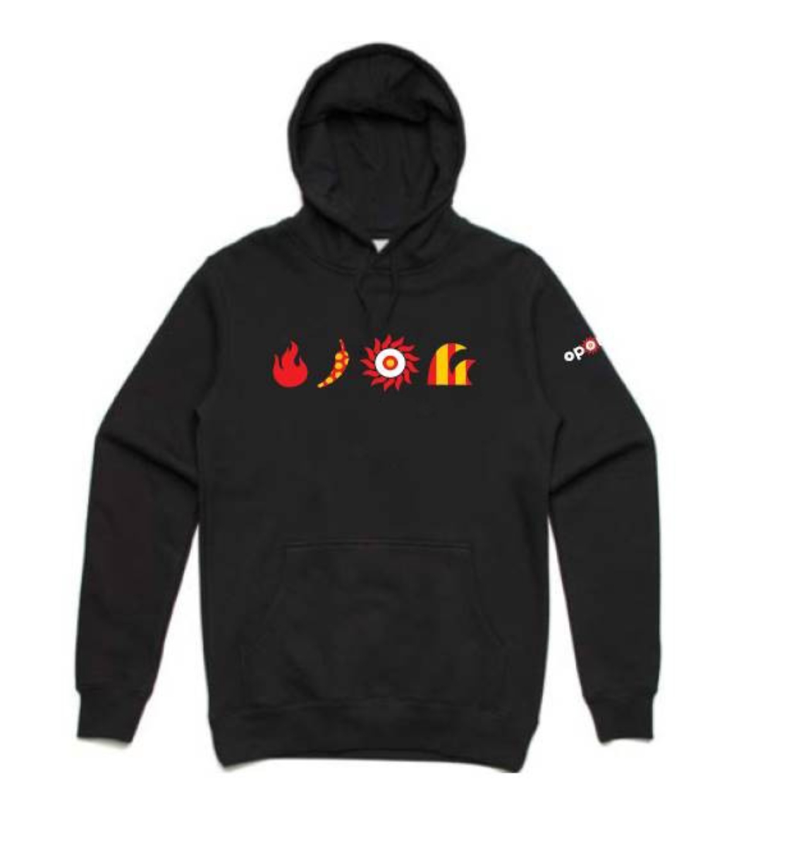 Picture of Unisex Hoodie with the Oporto emoji’s logo